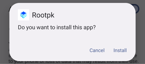 click the install button
